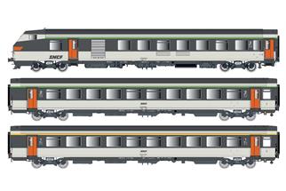 LS Models H0 (AC) SNCF Wagenset VU/VTU, Corail, Ep. IV, 3-tlg.