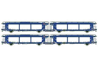 LS Models H0 DB AG Autotransportwagen-Set Laaers, Ep. VI, 2-tlg. (Sonderserie)