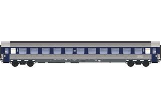 LS Models H0 DB Reisezugwagen Bwümz 237, 2. Klasse, blau/Inox, Ep. IVb