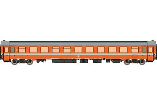 LS Models H0 SNCB Reisezugwagen I10 B11, 2. Klasse, orange C1, Ep. V