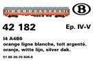 LS Models H0 SNCB Reisezugwagen I4 A4B6, orange C1, 1./2. Klasse, Ep. IV-V