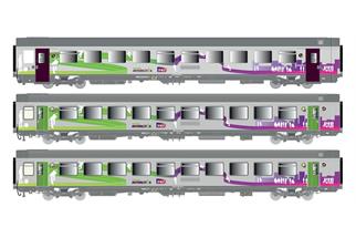 LS Models H0 SNCF Personenwagen-Set Corail VTU Intercités, 3-tlg.