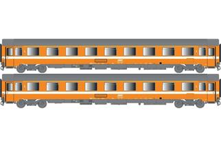 LS Models H0 SNCF Personenwagen-Set VSE A9u/A9u, Ep. IV, 2-tlg.