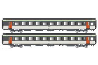 LS Models H0 SNCF Reisezugwagen-Set Corail B11rtu/B11tu, 2. Klasse, Ep. IV, 2-tlg.
