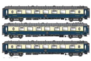 LS Models N CIWL Pullmanwagen-Set WP/WPc/WP, blau/creme, Ep. IIIc, 3-tlg.