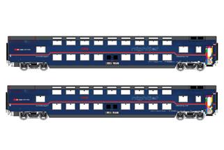 LS Models N ÖBB Schlafwagen-Set WLABmz/WLBmz, Nightjet/Europride, Ep. VI, 2-tlg.