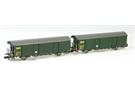 Mabar N SBB Postwagen-Set Z2 353/394, PTT grün, 2-tlg. *werkseitig ausverkauft*