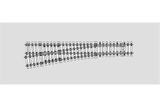 Märklin 1 Gleis Weichen-Set links Radius 2321 mm, 10° (H1001-1S)