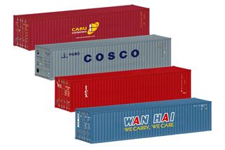 Märklin H0 40'-Container-Set, Ep. VI, 4-tlg.