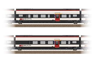 Märklin H0 (AC) SBB Elektrotriebzug-Ergänzungsset 3 RABe 501 003, Giruno, Ep. VI, 2-tlg. *werkseitig ausverkauft*