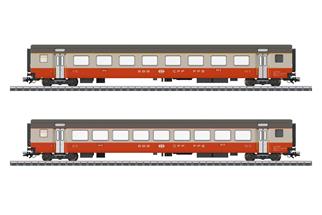 Märklin H0 (AC) SBB Schnellzugwagen-Ergänzungsset Swiss Express, Ep. IV, 2-tlg. *werkseitig ausverkauft*