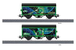 Märklin H0 (AC) Start up gedeckter Güterwagen, Green Lantern *werkseitig ausverkauft*