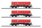 Märklin H0 DB Schenker Rail Polska Seitenkippwagen-Set Fas, verkehrsrot, Ep. VI, 3-tlg.