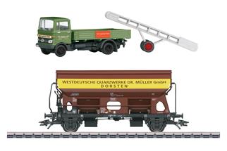 Märklin H0 DB Schwenkdachwagen Tdgs 930, Westdeutsche Quarzwerke, Ep. IV *werkseitig ausverkauft*