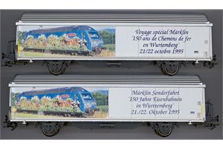 Märklin H0 gedeckter Güterwagen Märklin Reise 1995 *werkseitig ausverkauft*