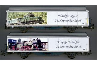 Märklin H0 gedeckter Güterwagen Märklin Reise 2005 *werkseitig ausverkauft*