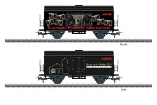 Märklin H0 Kühlwagen Eisenbahn Romantik muss bleiben! - Brand Crailsheim (Sonderserie) Märklin H0 Kühlwagen Eisenbahn Romantik muss bleiben! - Brand Crailsheim (Sonderserie)