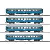 Märklin H0 SJ Reisezugwagen-Set B1, blau, Ep. V, 4-tlg.