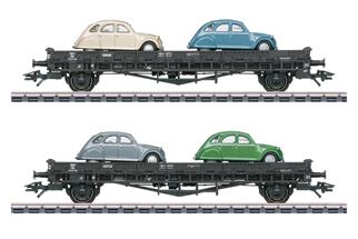 Märklin H0 SNCF Autotransportwagen-Set JQo, Ep. III, 2-tlg.