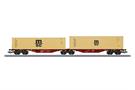 Märklin H0 Touax Doppel-Containertragwagen Sggrss 80, msc, Ep. VI