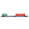 Märklin H0 VTG Doppel-Taschenwagen Sdggmrss/T3000e, Evergreen/Hyundai, Ep. VI