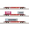 Märklin Z DB AG Containertragwagen-Set Sgns 691, ONE/Maersk, Ep. VI, 3-tlg. *werkseitig ausverkauft*
