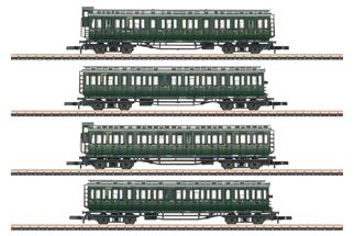 Märklin Z DB Personenwagen-Set 4-achs Abteilwagen, Ep. III, 4-tlg.