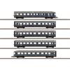Märklin Z DB Reisezug-Wagenset Blauer Enzian, Ep. III, 5-tlg. (MHI) *komplett vorreserviert*
