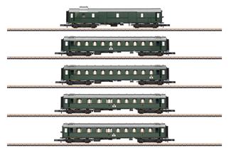 Märklin Z DB Schnellzugwagen-Set der Einheitsbauart 1928 bis 1930, Ep. III, 5-tlg,