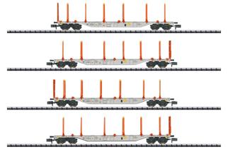 Minitrix N AAE KLV-Tragwagen-Set Sgns, Ep. VI, 4-tlg.