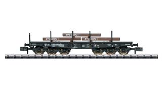 Minitrix N DB Schwerlastwagen Sa 705, Stahlbrammenladung, Ep. IV