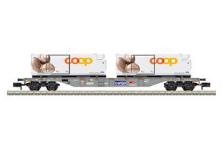 Minitrix N SBB Containertragwagen, Coop, Ep. VI