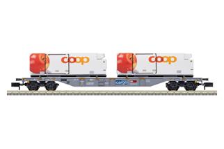 Minitrix N SBB Containertragwagen Sgns, Coop, Ep. VI *werkseitig ausverkauft*