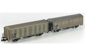 Minitrix N SBB Schiebewandwagen-Set, Ep. V, 2-tlg. *werkseitig ausverkauft*