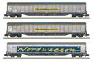 Minitrix N TWA Grossraum-Schiebewandwagen-Set Habins, gealtert, Ep. V, 3-tlg. (MHI) *werkseitig ausverkauft*