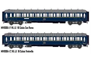 Models World H0 (DC) CIWL Reisezug-Ergänzungsset Le Train Bleu 1957, Ep. III, 2-tlg.
