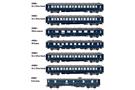 Models World H0 (DC) CIWL Reisezug-Grundset Le Train Bleu 1957, Ep. III, 7-tlg.
