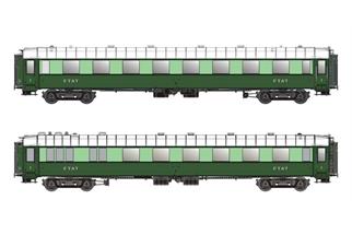 Models World H0 (DC) ETAT Personenwagen-Set A2syfi/A4yfi, Ep. IIb, 2-tlg.