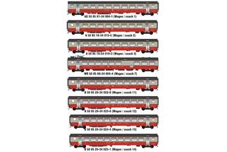 Models World H0 (DC) SBB Schnellzugwagen-Set 1 Swiss Express, Ep. IV, 8-tlg. *werkseitig ausverkauft*