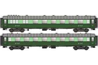 Models World H0 ETAT Reisezugwagen-Set OCEM A2syfi/A4yfi, Ep. IIb, 2-tlg.