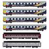Models World H0 Train4you Nachtzug-Wagenset 1 Urlaubs-Express, Ep. VI, 6-tlg.
