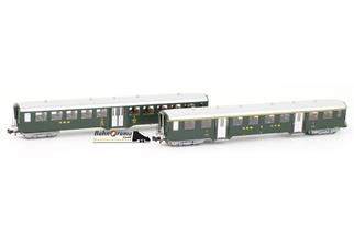 MW-Modell N SBB Leichtstahlwagen-Set, Ep. III, 2-tlg.