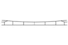N-Train N Fahrdrahtstück DB Re160 als Messingätzteil, Länge 135 mm (Inhalt: 5 Stk.) *werkseitig ausverkauft*