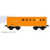 NME H0 (AC) Wascosa offener Güterwagen Eamnos 57, orange/blau, Ep. VI *werkseitig ausverkauft*