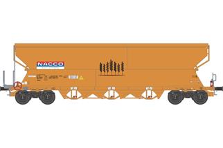 NME H0 (DC) NACCO Getreidewagen Tagnpps mit Zugschlussbeleuchtung, orange, Ep. VI