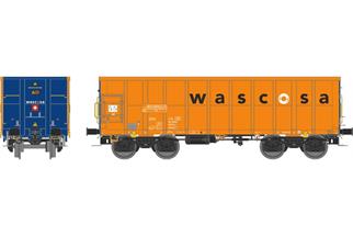 NME H0 Wascosa Hochbordwagen Eamnos, orange/blau, Ep. VI