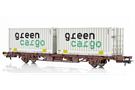 NMJ H0 Green Cargo Containertragwagen Lgjns 42 74 443 0 147-2