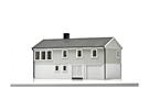NMJ H0 Norwegisches Einfamilienhaus mit Untergeschoss, grau/weiss, Fertigmodell