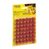 Noch Grasbüschel Mini-Set XL, blühend rot veredelt, 9 mm