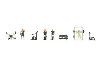 Noch H0 Figuren-Themenwelt Fitness-Studio